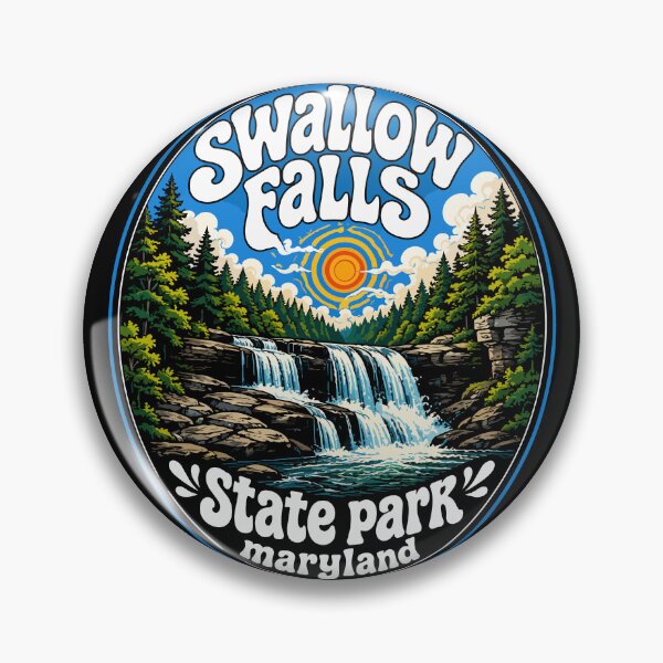 Item preview, Swallow Falls State Park Landscape Trippy designed and sold by TomFrontierArt.