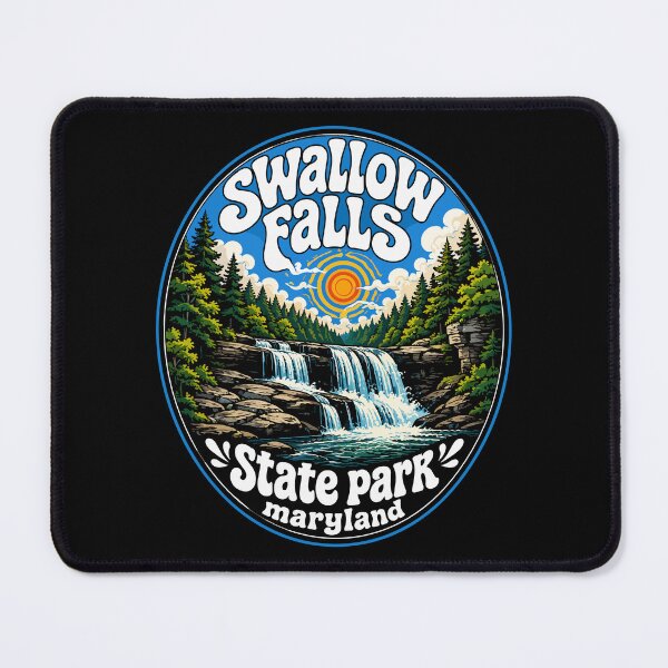 Item preview, Swallow Falls State Park Landscape Trippy designed and sold by TomFrontierArt.