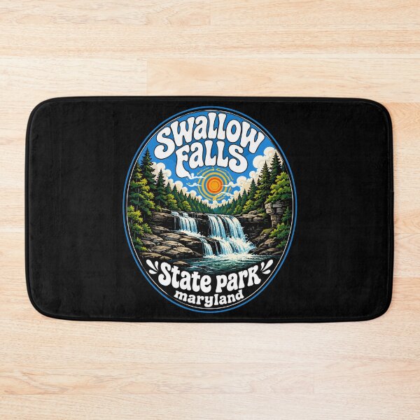 Item preview, Swallow Falls State Park Landscape Trippy designed and sold by TomFrontierArt.
