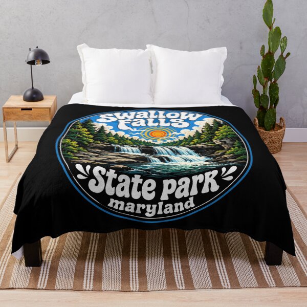Item preview, Swallow Falls State Park Landscape Trippy designed and sold by TomFrontierArt.