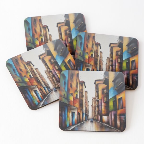 Item preview, Colored City street art designed and sold by JALNERVION SHOP.