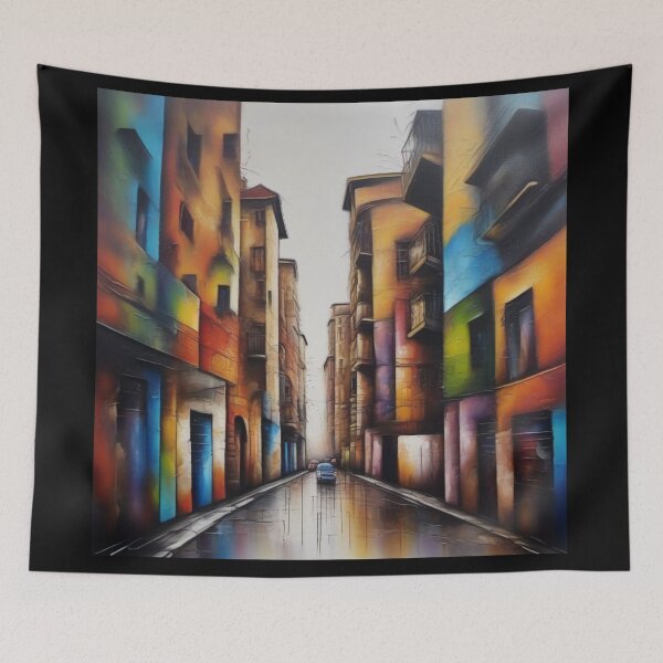 Item preview, Colored City street art designed and sold by JALNERVION SHOP.