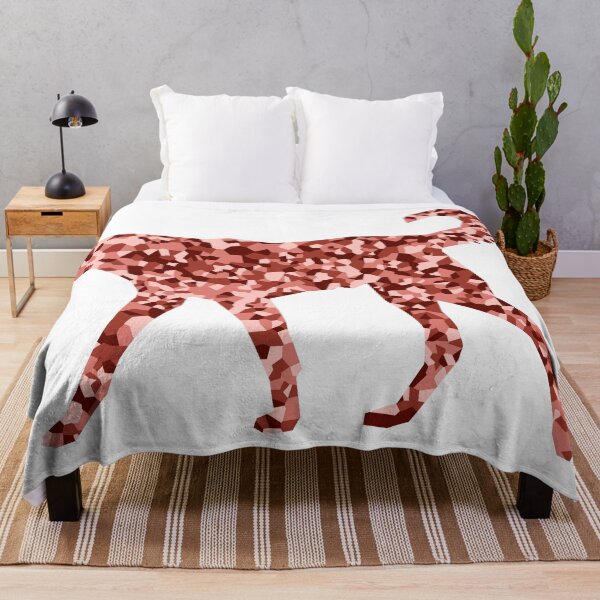 Item preview, Red Mosaic Dog Silhouette Art designed and sold by DymondDesigns.