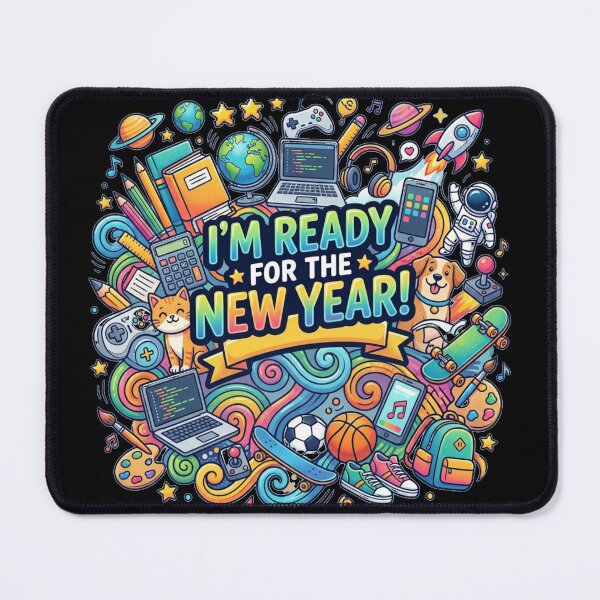 Item preview, I’m Ready for the New Year Shirt | Back to School Graphic Tee | Colorful Student Y2K School Spirit Design designed and sold by QueenStore-USA.