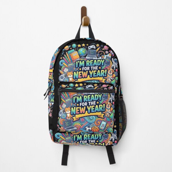 Item preview, I’m Ready for the New Year Shirt | Back to School Graphic Tee | Colorful Student Y2K School Spirit Design designed and sold by QueenStore-USA.