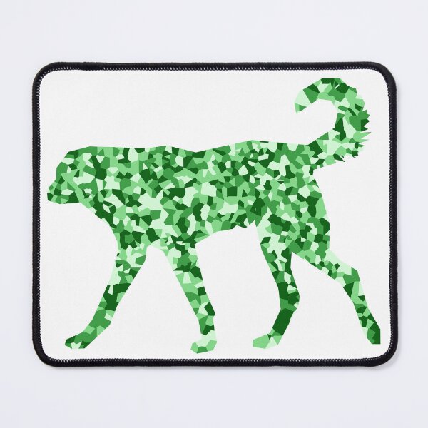 Item preview, Green Mosaic Dog Silhouette Art designed and sold by DymondDesigns.