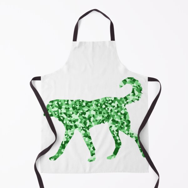 Item preview, Green Mosaic Dog Silhouette Art designed and sold by DymondDesigns.