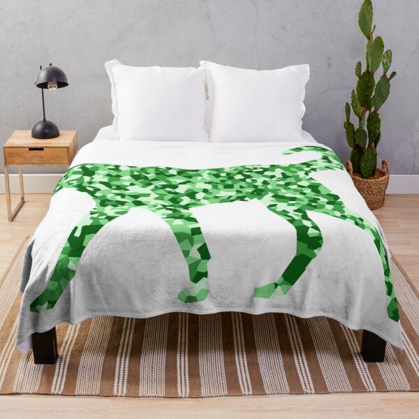 Item preview, Green Mosaic Dog Silhouette Art designed and sold by DymondDesigns.