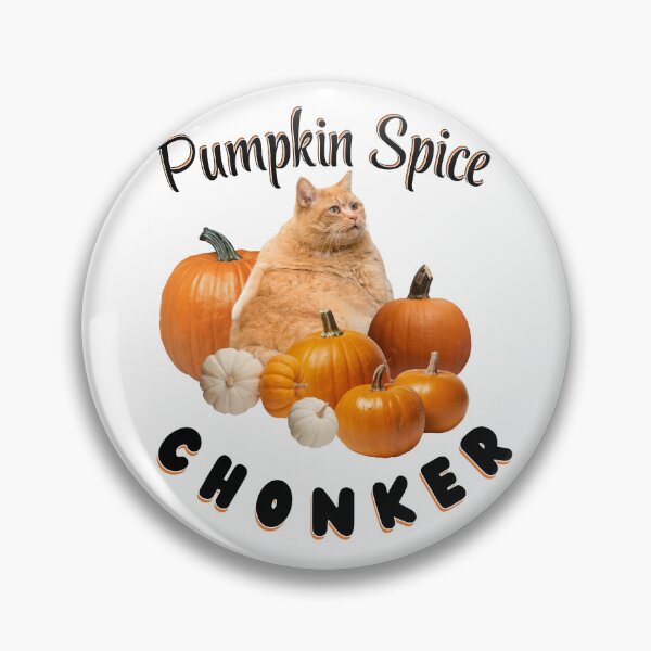Item preview, Pumpkin Spice Chonker Cat Halloween Meme Fall Fun | Dark Ink Version designed and sold by SunandShade.