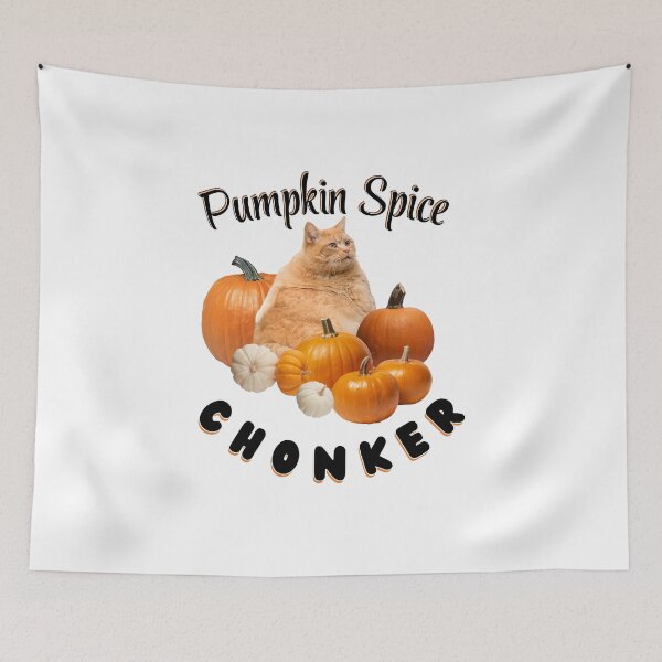 Item preview, Pumpkin Spice Chonker Cat Halloween Meme Fall Fun | Dark Ink Version designed and sold by SunandShade.