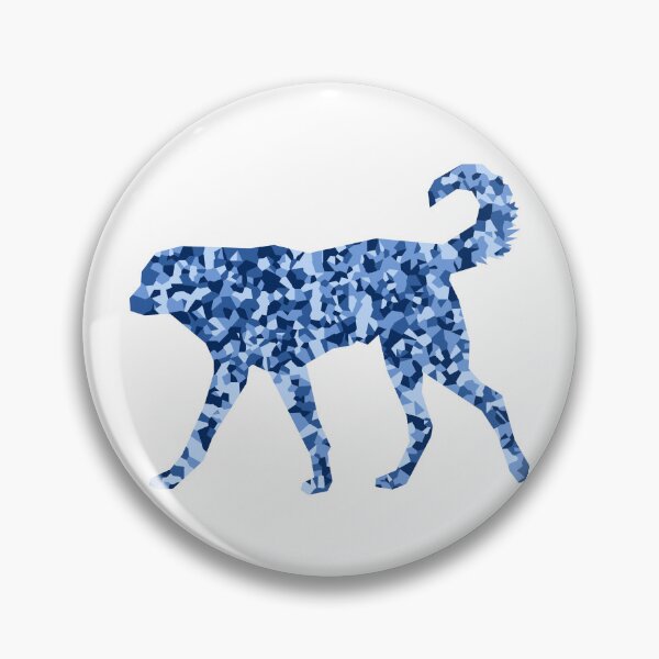 Item preview, Blue Mosaic Dog Silhouette Art designed and sold by DymondDesigns.