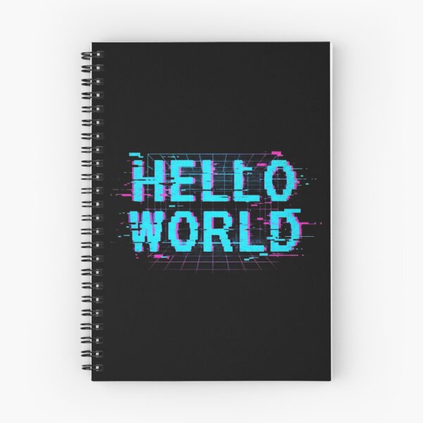 Item preview, Hello World Glitch Cyberpunk Coding Art designed and sold by DailySparks.
