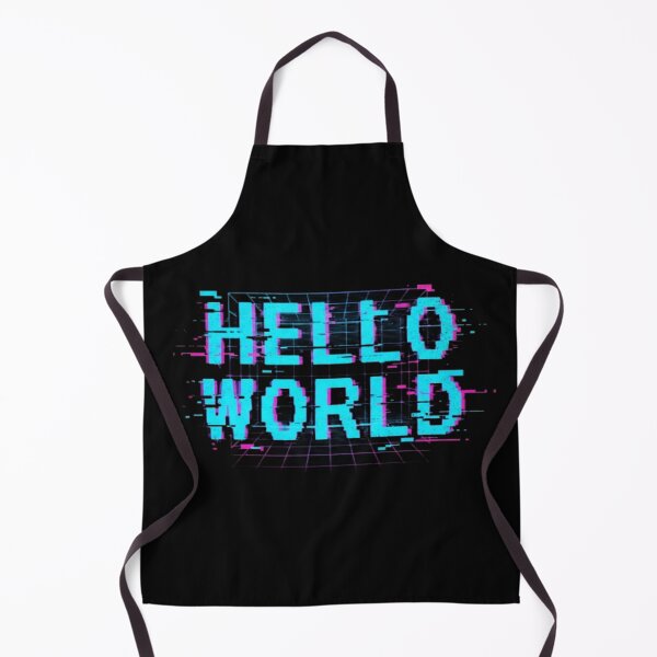Item preview, Hello World Glitch Cyberpunk Coding Art designed and sold by DailySparks.