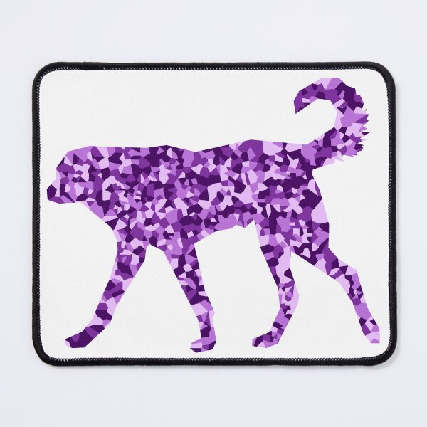 Item preview, Purple Mosaic Dog Silhouette Art designed and sold by DymondDesigns.