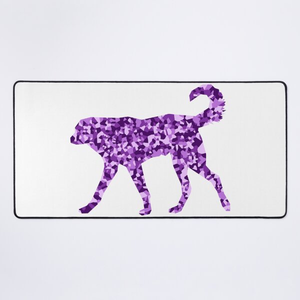 Item preview, Purple Mosaic Dog Silhouette Art designed and sold by DymondDesigns.