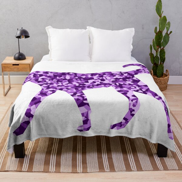 Item preview, Purple Mosaic Dog Silhouette Art designed and sold by DymondDesigns.