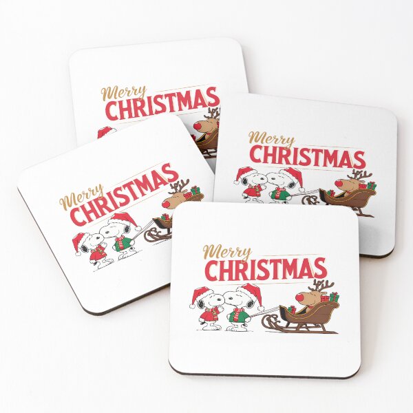 Item preview, Merry Christmas Adorable  Cute Snoopy In Santa Hat With Reindeer  designed and sold by WolfieeShops.