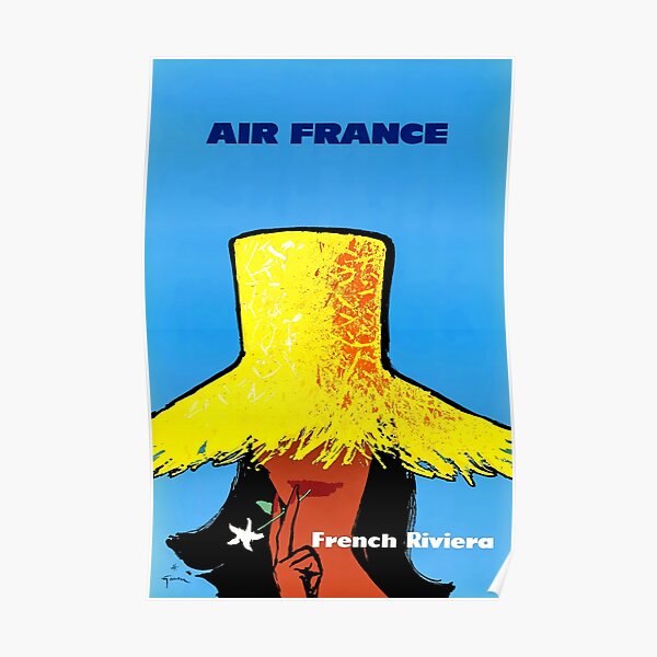 Vintage French Riviera POster Poster