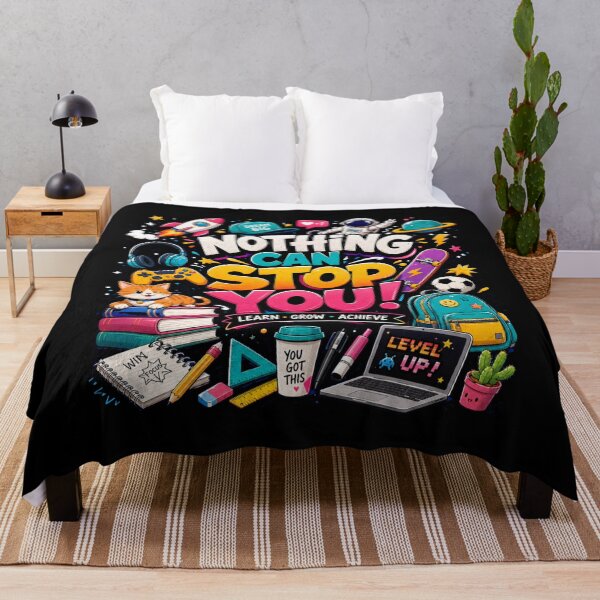 Item preview, Nothing Can Stop You Back to School Shirt | Motivational Space Graphic Tee | Cool Student School Spirit Gift designed and sold by QueenStore-USA.