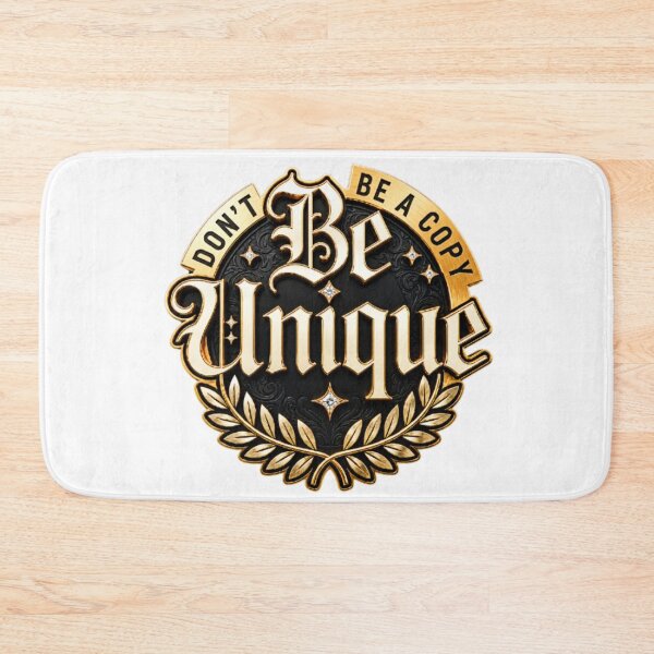 Item preview, Don't Be A Copy Be Unique Metallic Gold Typography designed and sold by INKRebelGraphic.