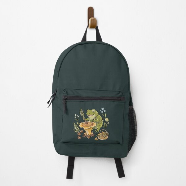 Item preview, Frog Cooking Mushroom Soup Cottagecore Aesthetic designed and sold by LeshanArt.