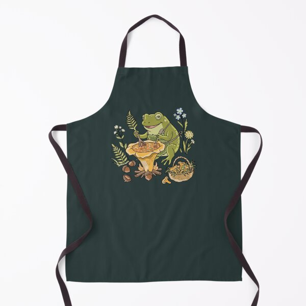 Item preview, Frog Cooking Mushroom Soup Cottagecore Aesthetic designed and sold by LeshanArt.