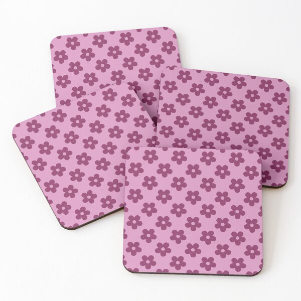 Item preview, Pink Floral Pattern | Dark Pink Flowers on Light Pink | Retro Light Pink and Magenta Floral Design | Preppy Pink Flower Pattern | Coquette Pink Daisy Flower Seamless Pattern designed and sold by VivaFy.