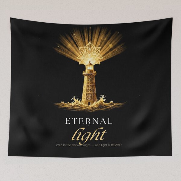 Item preview, Eternal Light Inspirational Lighthouse Art designed and sold by Hayir Design.