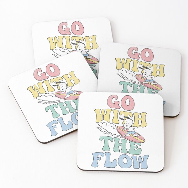 Item preview, Peanuts Go With The Flow Surf Art  Retro Beach Style Illustration designed and sold by WolfieeShops.