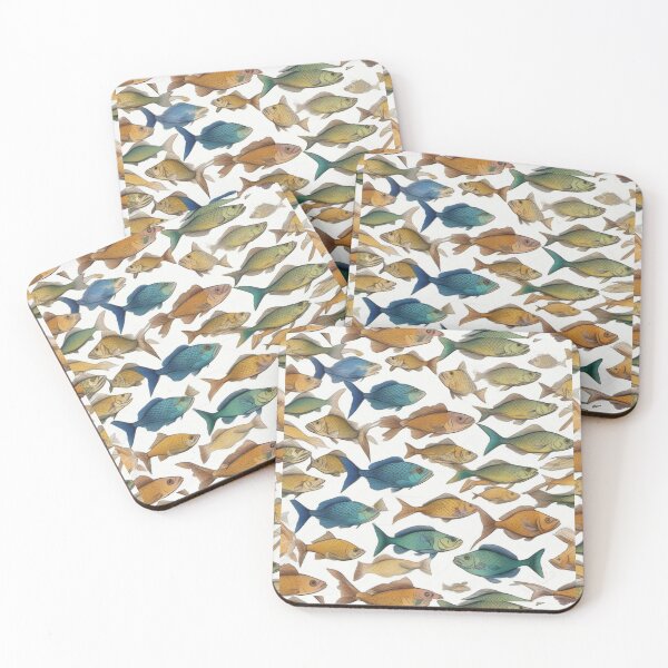Item preview, Fish white pattern designed and sold by JALNERVION SHOP.