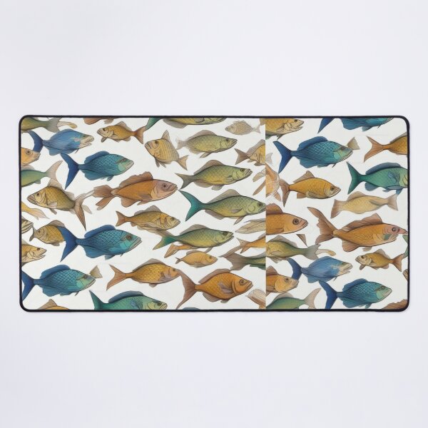 Item preview, Fish white pattern designed and sold by JALNERVION SHOP.