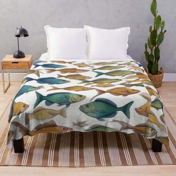 Item preview, Fish white pattern designed and sold by JALNERVION SHOP.