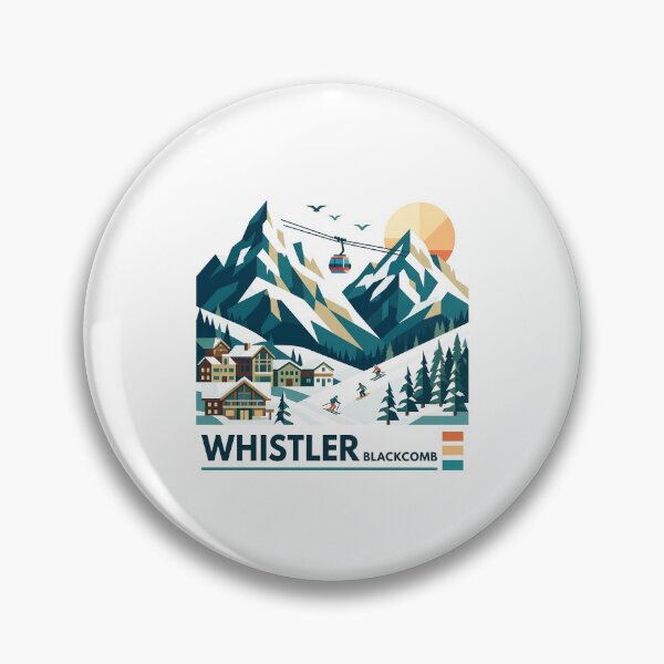 Item preview, Whistler Blackcomb Canada Souvenir - Ski Resort Gondola & Mountain Art designed and sold by OzzFrequency.