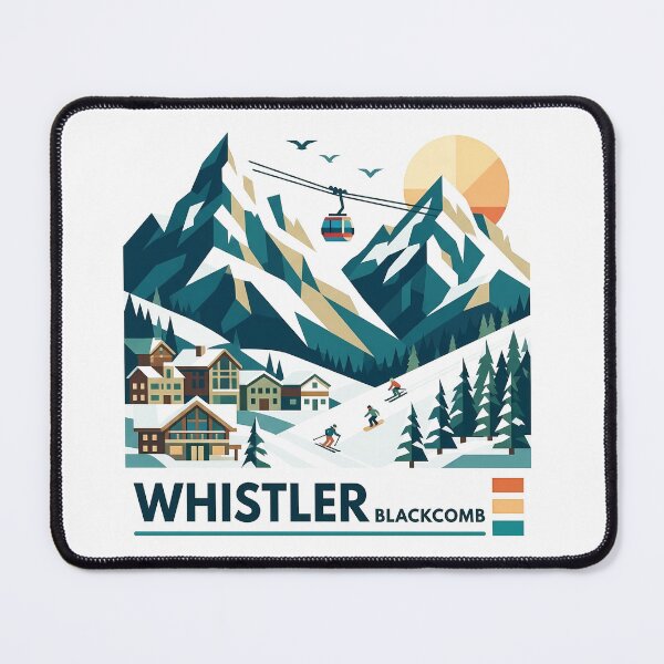 Item preview, Whistler Blackcomb Canada Souvenir - Ski Resort Gondola & Mountain Art designed and sold by OzzFrequency.