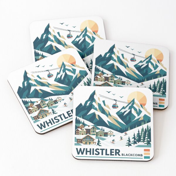 Item preview, Whistler Blackcomb Canada Souvenir - Ski Resort Gondola & Mountain Art designed and sold by OzzFrequency.