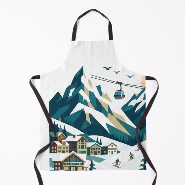 Item preview, Whistler Blackcomb Canada Souvenir - Ski Resort Gondola & Mountain Art designed and sold by OzzFrequency.