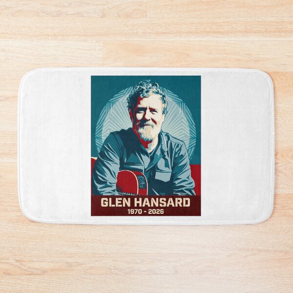 Artikelvorschau, Glen Hansard, Gitarrist (1970–2026), Vintage-Porträt im Pop-Art-Stil entworfen und verkauft von WakWakDesigns.