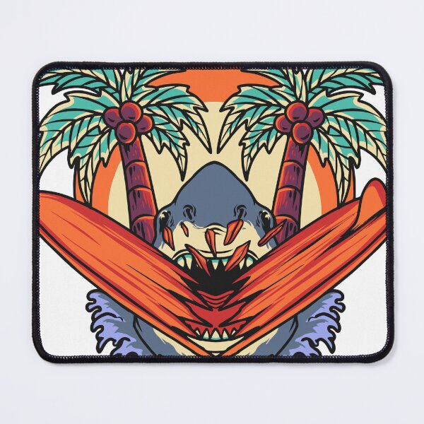 Item preview, Retro Shark Attack Surf designed and sold by RiderSpoon.