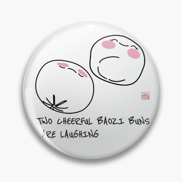 Item preview, Cute Baozi Buns Sticker Kawaii Asian Food Minimalist designed and sold by JOCSTOCK.