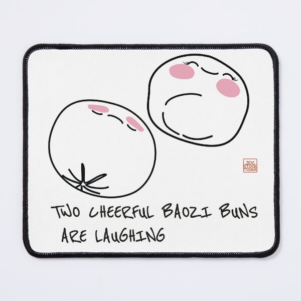 Item preview, Cute Baozi Buns Sticker Kawaii Asian Food Minimalist designed and sold by JOCSTOCK.