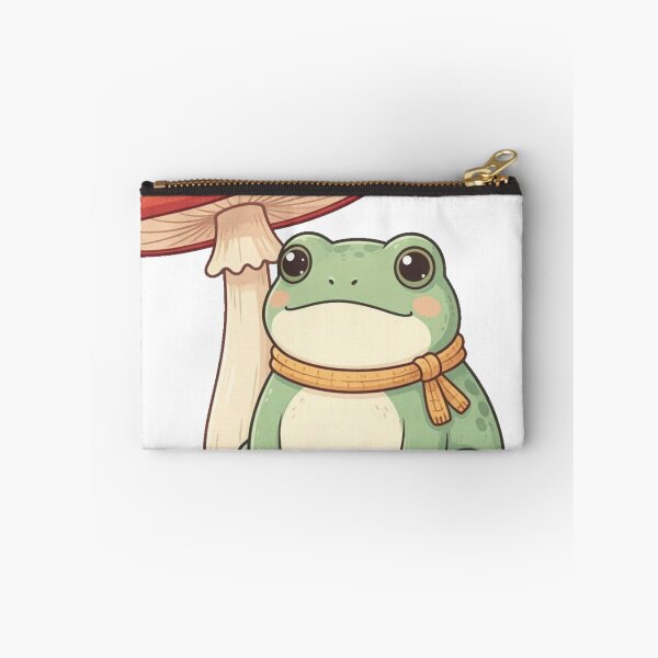 Item preview, Cozy Cottagecore Frog Under Mushroom - Scarf Frog designed and sold by Dabis26.