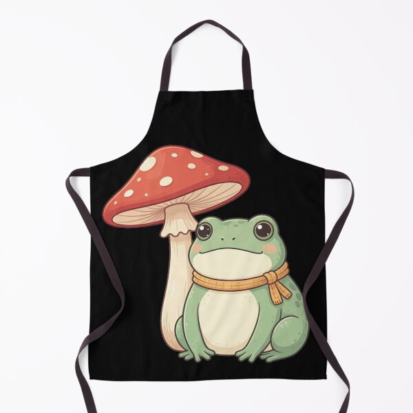 Item preview, Cozy Cottagecore Frog Under Mushroom - Scarf Frog designed and sold by Dabis26.