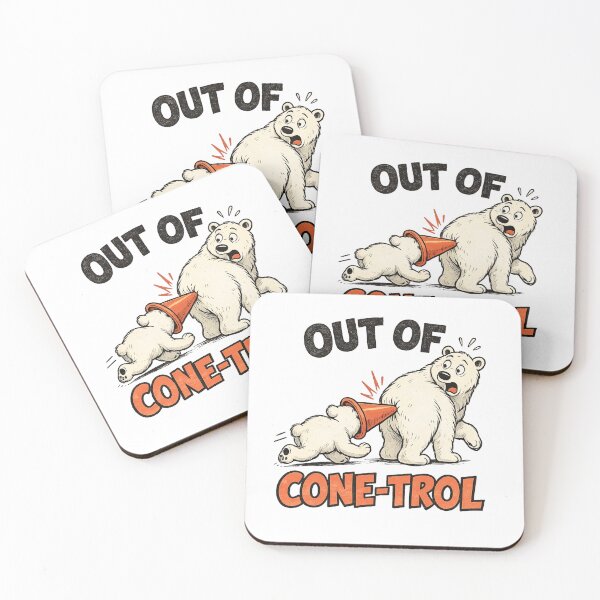 Item preview, Out of Cone-Trol Funny Polar Bear Mom & Cub designed and sold by LASTIQUE-dd.