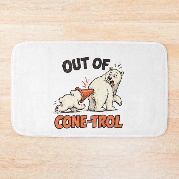 Item preview, Out of Cone-Trol Funny Polar Bear Mom & Cub designed and sold by LASTIQUE-dd.