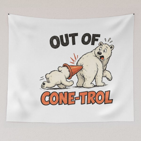Item preview, Out of Cone-Trol Funny Polar Bear Mom & Cub designed and sold by LASTIQUE-dd.