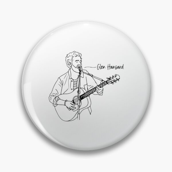 Item preview, Glen Hansard Guitarist Vector Line Art designed and sold by WakWakDesigns.
