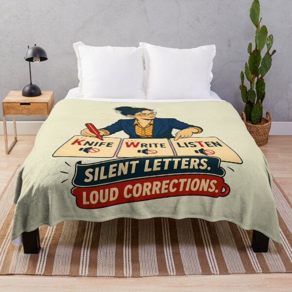 Item preview, Silent Letters Loud Corrections - Funny English Teacher designed and sold by SVox.