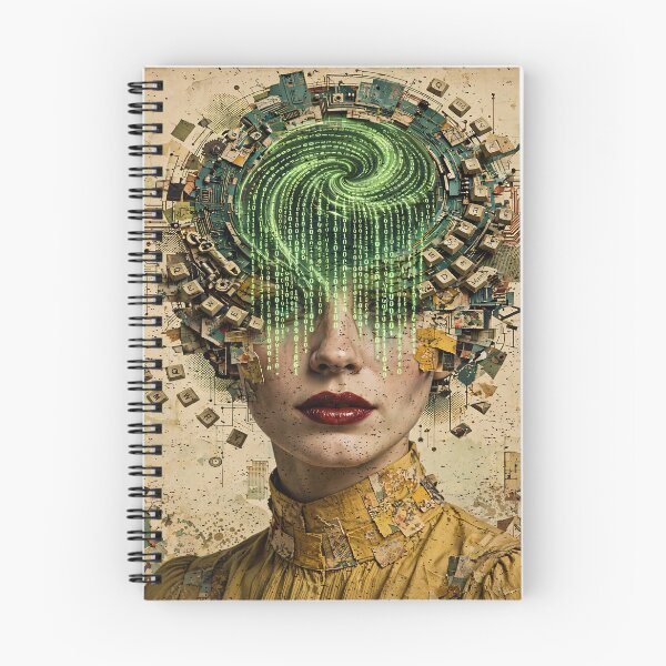 Item preview, Woman In STEM Coding - Surreal Computer Science Mind Art designed and sold by Neurospicy Trolls.