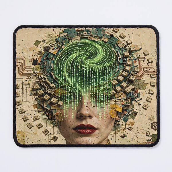 Item preview, Woman In STEM Coding - Surreal Computer Science Mind Art designed and sold by Neurospicy Trolls.