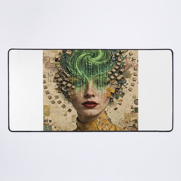 Item preview, Woman In STEM Coding - Surreal Computer Science Mind Art designed and sold by Neurospicy Trolls.